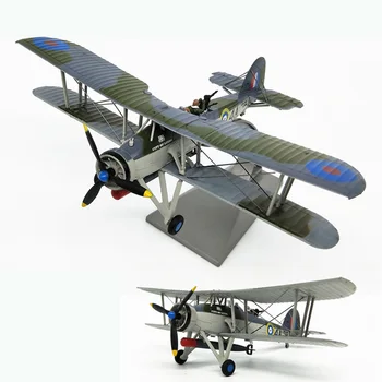 rare Oferta Speciala 1:72-al doilea Război Mondial marea Britanie Modelul de biplan Scufundat Bismarck Aliaj Militar Model de Colectie