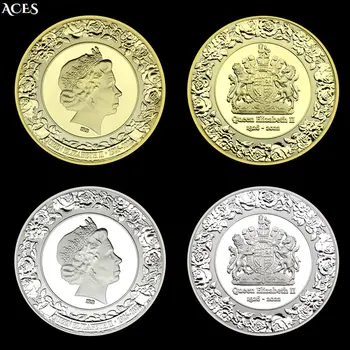 Regina Angliei AUR/argint, Monede de Colecție, Elisabeta a II-Monedă În Capsulă Mare de Oameni Monedă Comemorativă