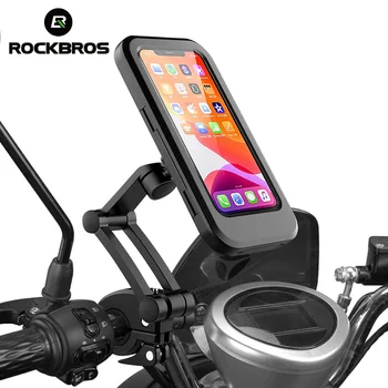 ROCKBROS Bicicleta Ghidon Suport Reglabil IPX6 Impermeabilă Ciclism Suport Flexibil Telefon cu Touch Screen Stand Accesorii pentru Biciclete