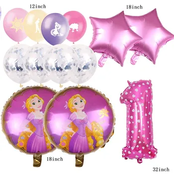 Roz Încurcat Ziua Balon Printesa Rapunzel Decor Petrecere Consumabile Latex Ballon Cadou Wed Decor Acasă, Gradina Copil De Dus