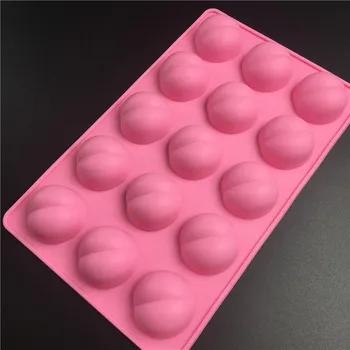 Sex Fundul Silicon Tort Mucegai 15 Găuri Cub de Gheata Mucegai DIY Silicon Matrite de Ciocolata