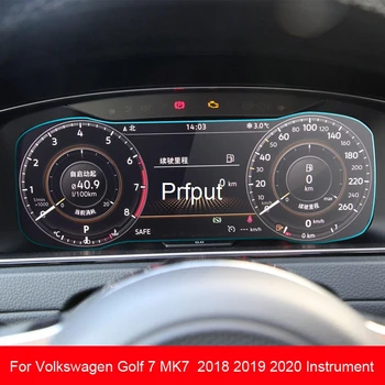 Sticla folie protectoare Pentru Volkswagen Golf 7 MK7 2018 2019 2020 Auto interior, panoul de Instrumente membrana ecran LCD