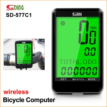 Sunding Impermeabil de Calculator pentru Biciclete cu LCD Display Digital Ciclism MTB Kilometrajul Cronometru Biciclete Vitezometru Măsurabile Temperatura