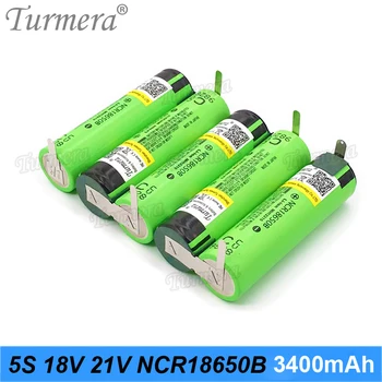 Turmera 5s baterie 18650 3400mah 6800mah 18v 21v acumulator pentru șurubelniță acumulator weld sudură bandă personaliza baterie