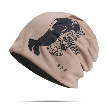 Unisex Barbati Slouch Beanie Hat Imprimare Subțire Tricot Capac Slouchy Beanie Largi De Oameni Chelioși Căciuli Calotă Bonnet Cap Turban