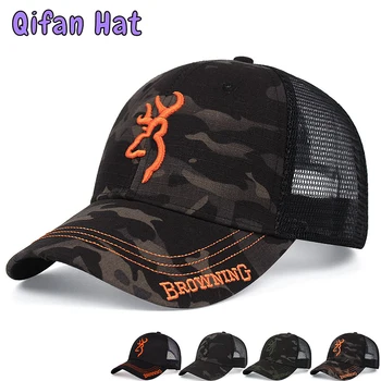 Vara ochiurilor de Plasă Respirabil Capac Browning Brodate Șapcă de Camionagiu Moda All-meci Șapcă de Baseball pentru Bărbați în aer liber, Umbrelă de soare, Palarie de Soare