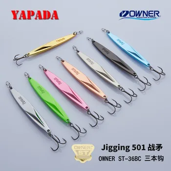 YAPADA Jigging 501 Război Suliță 10g/15g consolida Cârlig Înalte 73mm/83mm Pene Multicolore de Metal aliaj de Zinc de Pescuit Lures