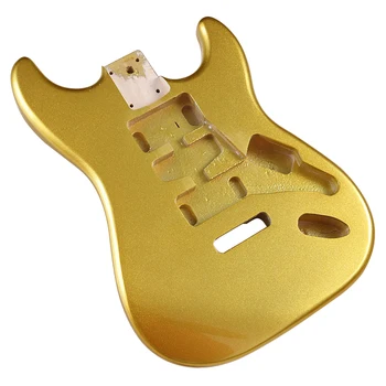 Șampanie aur ST chitara electrica, corp din lemn de plop stratguitar corpul strat corp de chitara baril